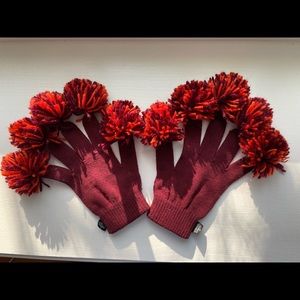Virginia Tech Spirit Fingerz Pom Pom Gloves